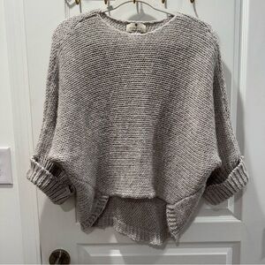 Cozy Gray/Silver Knit Sweater